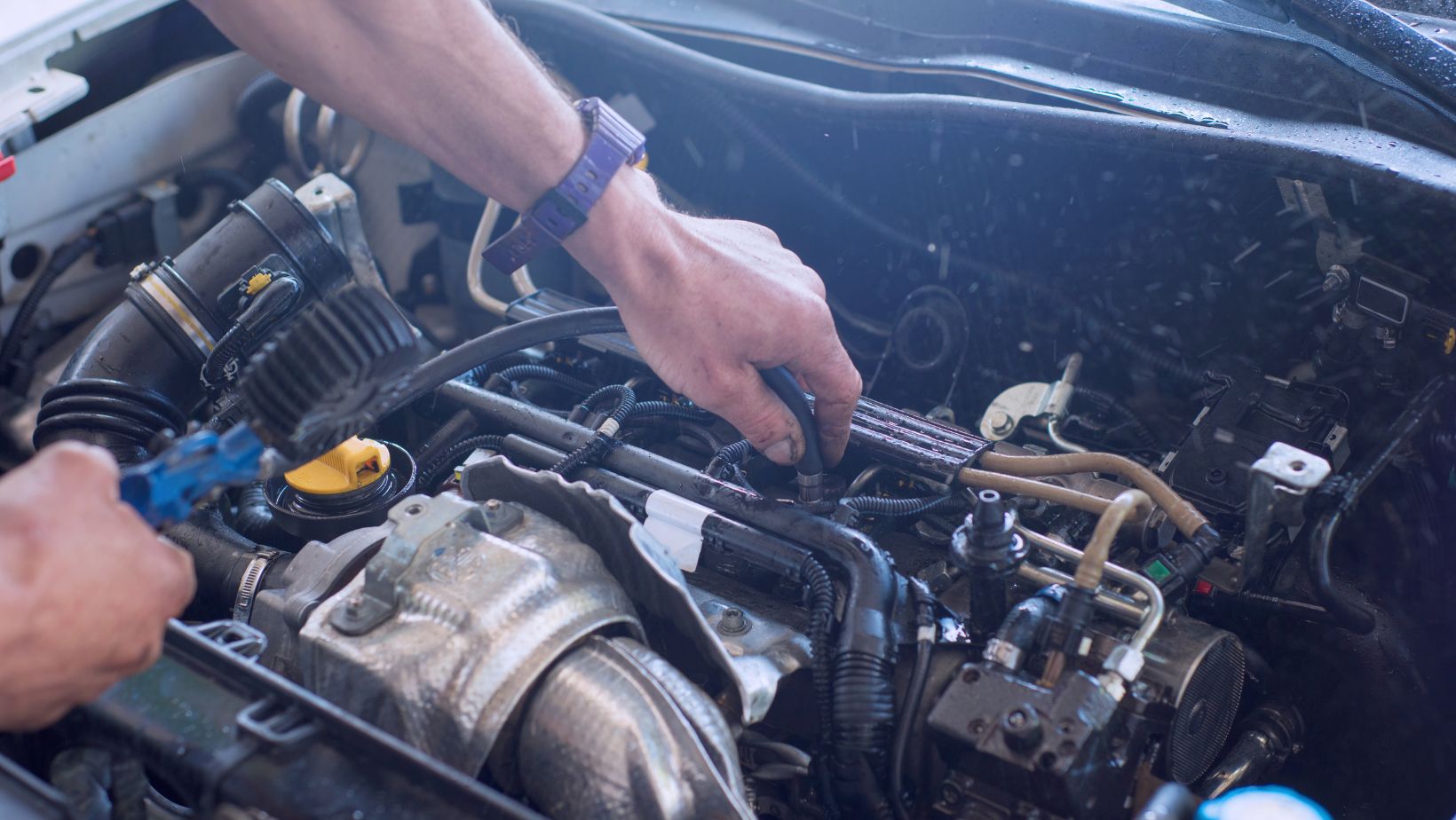 Regular maintenance services being performed at O'Neill's Auto & Transmission Service in Rockford, MI, ensuring optimal vehicle performance.