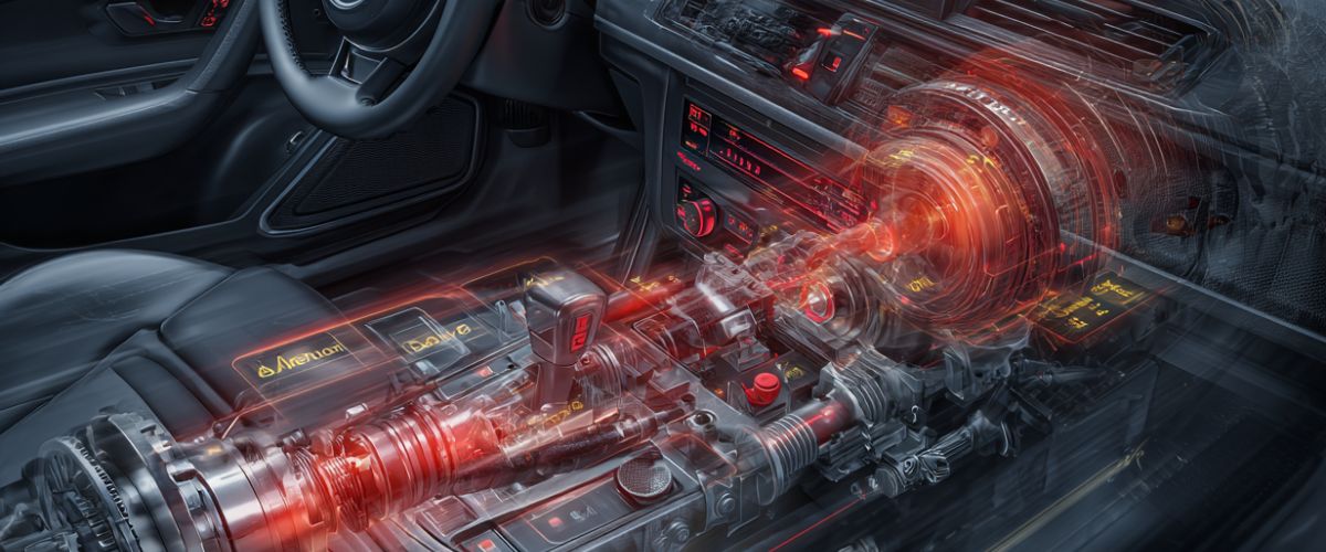 Transmission warning signs Michigan drivers should never ignore, showing slipping transmission and internal component stress